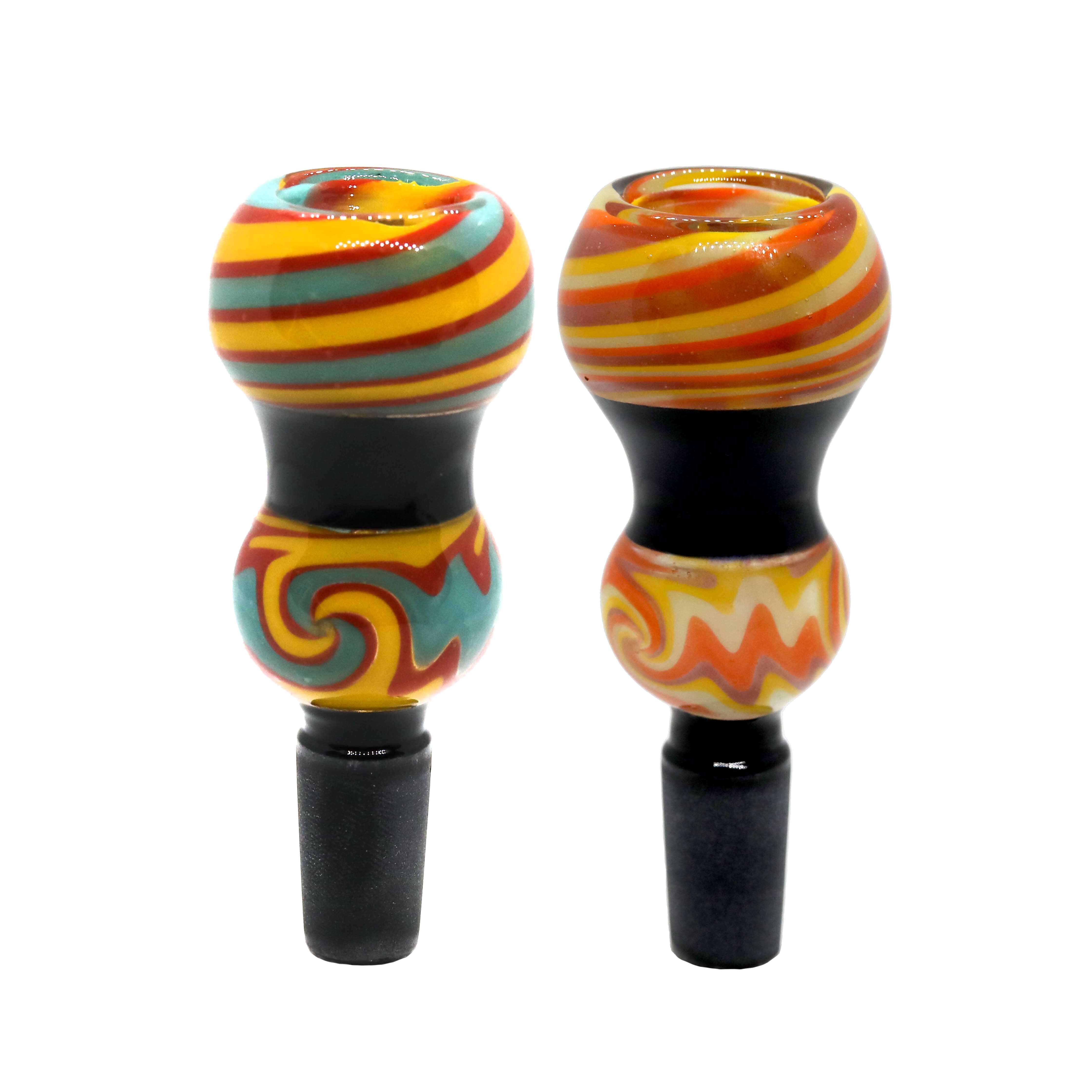 Double Reverse Artwork Double Ball Bowl (SB-4076) | 14mm | Assorted Colors product image